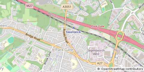 Map of Southampton, Hampshire