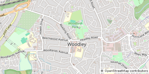 Map of Reading, Berkshire