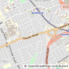 Map of Sunderland
