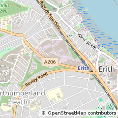 Map of Erith, Kent