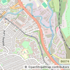 Map of Sheffield, South Yorkshire