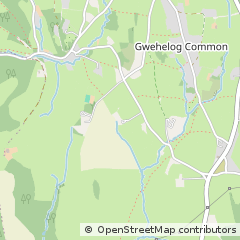 Map of USK, Gwent