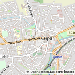 Map of Cupar, Fife