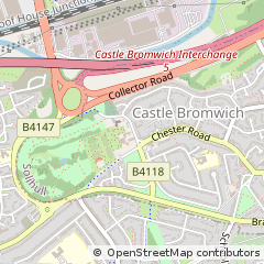 Map of Castle Bromwich, West Midlands