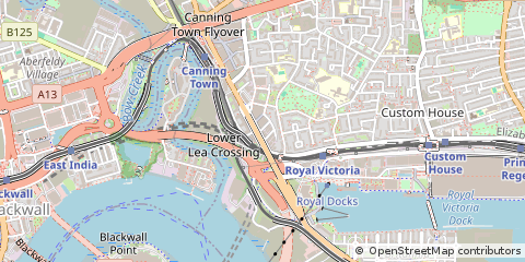 Map of Canning Town, London