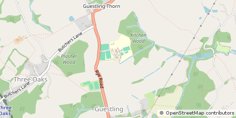 Map of Hastings, East Sussex