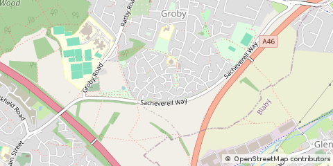 Map of Leicester