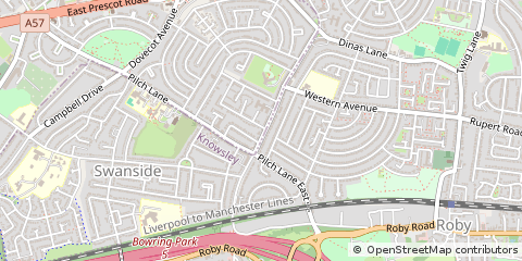 Map of Liverpool, Mersyside