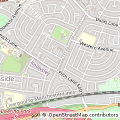 Map of Liverpool, Mersyside