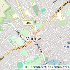 Map of Marlow, Buckinghamshire
