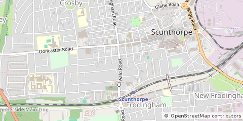 Map of Scunthorpe, North Lincolnshire