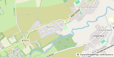 Map of Bathgate, West Lothian
