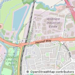 Map of Banbury, Oxfordshire