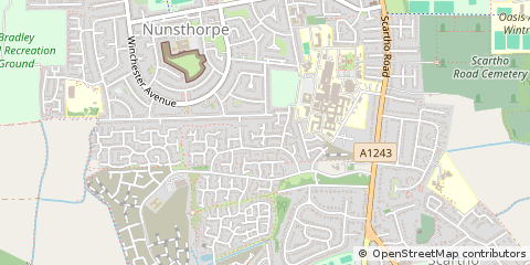 Map of Grimsby, South Humberside