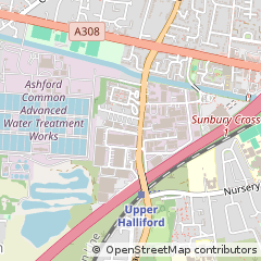 Map of Sunbury-on-Thames