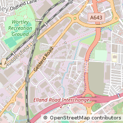Map of Leeds, West Yorkshire