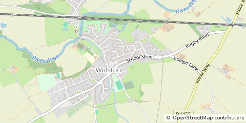 Map of Coventry, Warwickshire