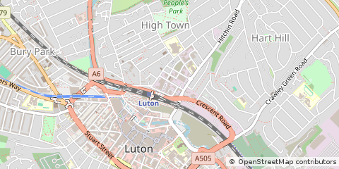 Map of Luton