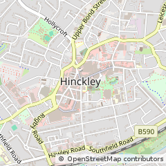 Map of Hinckley, Leicestershire