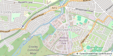 Map of Watford, Hertfordshire