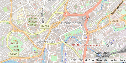Map of Bristol