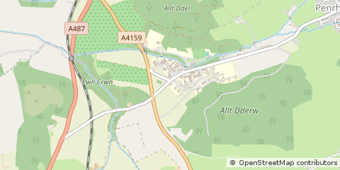 Map of Aberystwyth, Ceredigion