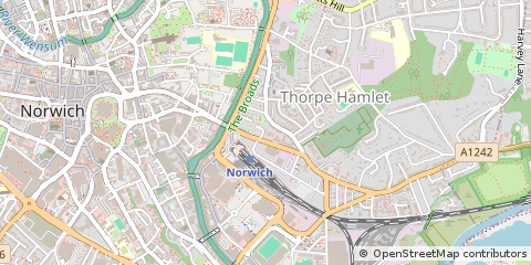 Map of Norwich, Norfolk