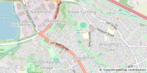 Map of Bedford, Bedfordshire