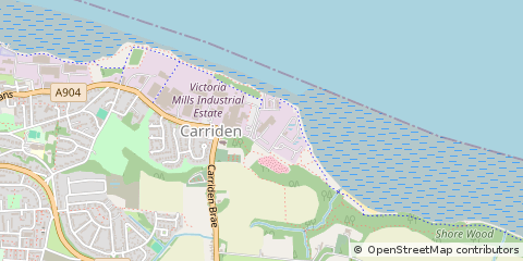Map of Bo'ness, West Lothian