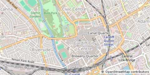 Map of Cardiff
