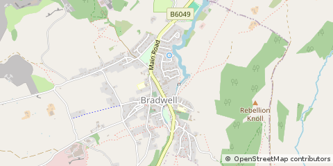 Map of Hope Valley, Derbyshire