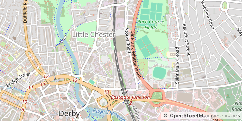 Map of Derby, Derbyshire