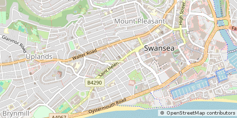 Map of Swansea
