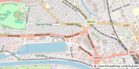 Map of Preston