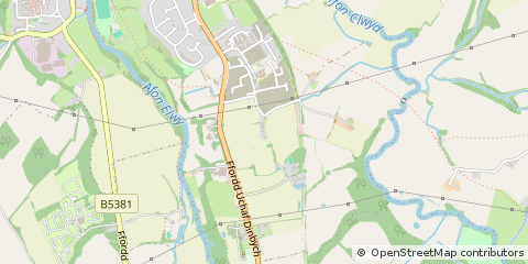 Map of Denbighshire