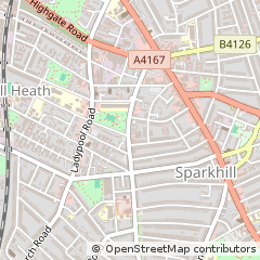 Map of Birmingham
