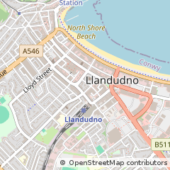 Map of Llandudno, Conwy