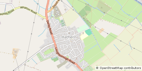 Map of Loughborough, Leicestershire