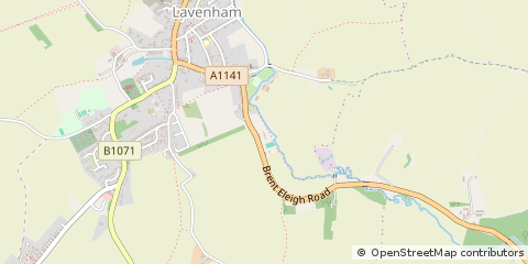 Map of Sudbury, Suffolk