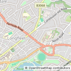 Map of Poole, Dorset