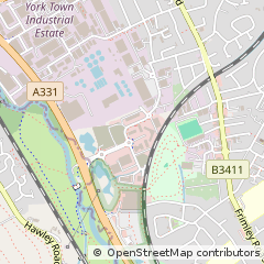 Map of Camberley, Hampshire