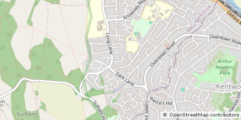 Map of Reading, Berkshire