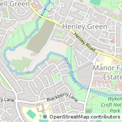 Map of Coventry, West Midlands