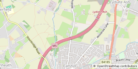 Map of Bromsgrove