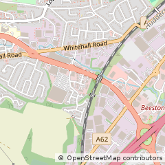 Map of Leeds, West Yorkshire
