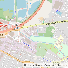 Map of Rushden, Northamptonshire
