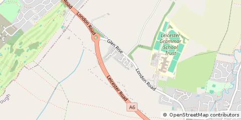 Map of Leicester, Leicestershire