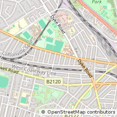 Map of Hove, East Sussex