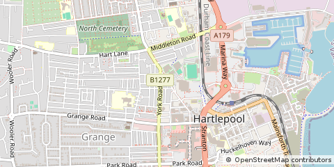 Map of Hartlepool