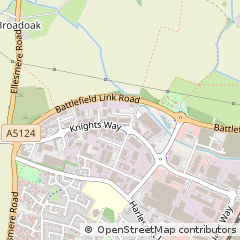 Map of Shrewsbury, Shropshire